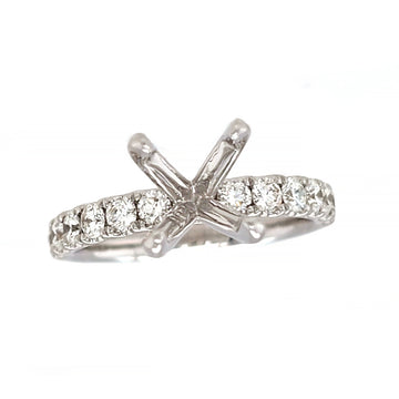 3/4ctw Diamond White Gold Semi-Mount Ring